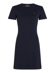 SLIM FIT MINI-KLEID / Dunkelblau