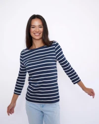 Damen Langarmshirt / Dunkelblau