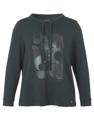 Damen Sweatshirt Curvy / grün