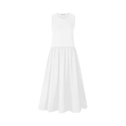 Kleid mit Spitzendetails / Weiß