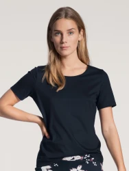 Damen Basic Shirt / Dunkelblau