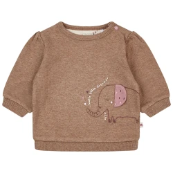 Baby Sweatshirt aus hochwertiger Bio-Baumwolle / Braun