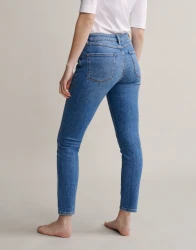 Damen Skinny Jeans Elma mid blue / Blau