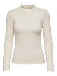 Damen Stehkragen-Pullover JDYFRANSISKA / Creme