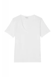 Damen T-Shirt V-Neck / Weiß