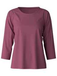 Damen Schlafshirt 3/4-Arm / violett