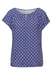 Damen Print T-Shirt / Violett