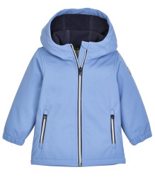 Kinder Softshell Jacke mit Kapuze / Hellblau