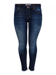 Curvy Damen Skinny-Jeans Ankle CARWILLY LIFE / Blau