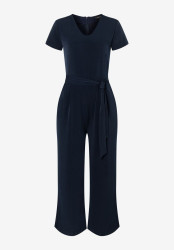 Damen Jersey-Jumpsuit / Dunkelblau