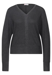 Damen Langarmshirt / Grau