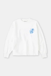 Damen Sweatshirt Pedal Pusher Club / Weiß