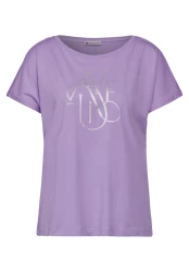 Damen T-Shirt mit Wording / Violett