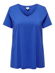 Curvy T-Shirt CARBONNIE / Blau