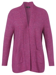 Curvy Strickjacke / violett