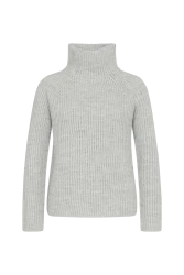 Damen Stehkragen-Pullover Arwen / Grau