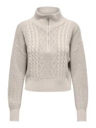 Damen Strickpullover ONLDORITTA / Grau