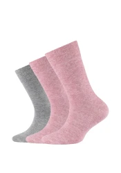 Kinder Bio-Baumwoll Socken ca-soft  3P / Rosa