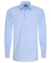 Original Shirt Popeline Langarm / Blau