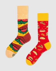 Herren Socken Fast Food / Mehrfarbig