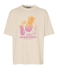 Herren T-Shirt JORLAFAYETTE / Creme