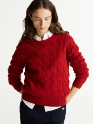 Damen Strickpullover / Rot