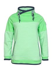 Damen Sweatshirt im Streifendesign / Grün