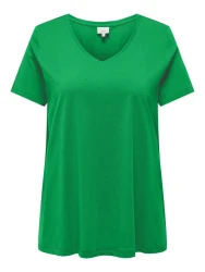 Curvy T-Shirt CARBONNIE / Grün