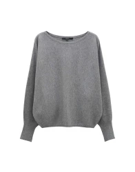 Damen Strickpullover Taliya line / Grau