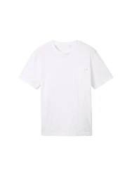 Herren T-Shirt in Melange Optik / Weiß