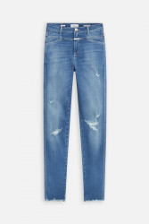 Damen Jeans A Better Blue Skinny Pusher / Blau