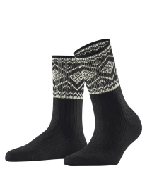 Damen Socken Selbu Shimmer / Schwarz