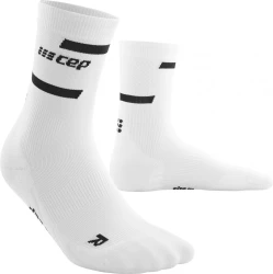 CEP Damen Laufsocken Mid Cut Socks / Weiß