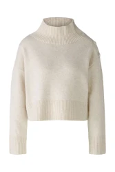 Damen Pullover mit Schmuckknöpfen / Beige