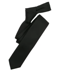 Gewebt Krawatte uni 001040 / Schwarz