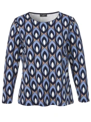 Damen Langarmshirt / Blau