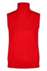 Damen Shirt mit Rollkragen / Rot