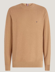 Herren Waffelstrickpullover / Beige