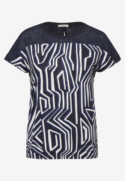 Damen  T-Shirt Burn-Out Print