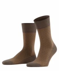 Herren Socken Sensitive Herringbone / dunkelbraun