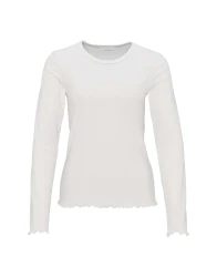 Damen Langarmshirt Surbel / Weiß