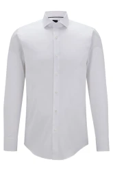 Bügelleichtes Slim Fit Hemd HANK / Weiß