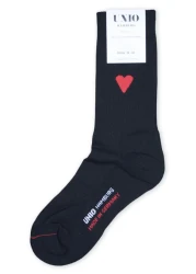 Damen Socken Herz / Schwarz