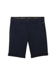 Slim Piqué Chino Shorts / Dunkelblau