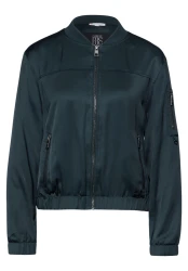 Damen Blouson Satin / Grün