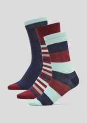 Junior Originals Organic Striped Socken / Blau