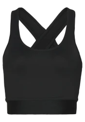 Damen ACTIVE Performance Crop Top / Schwarz