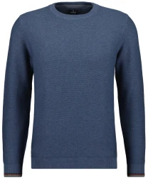 Herren Strickpullover Rundhals / Blau