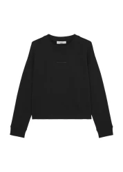 Damen Sweatshirt Relaxed / Schwarz