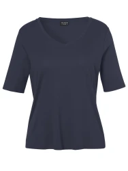 Curvy T-Shirt V-Ausschnitt / Dunkelblau